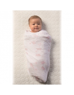 Муслиновая пеленка для новорожденных Swaddle Designs большая, Sterling Lillie