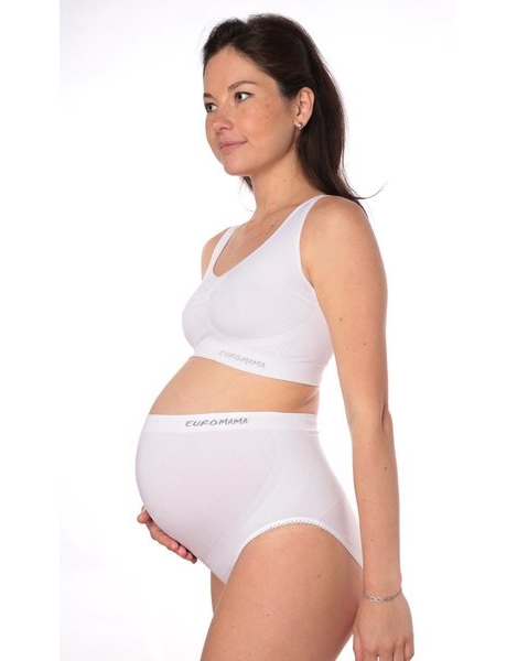 Бандаж трусы для беременных бесшовный (белый) - цена, купить дородовой  бандаж в Москве – интернет-магазин Slingomama.ru