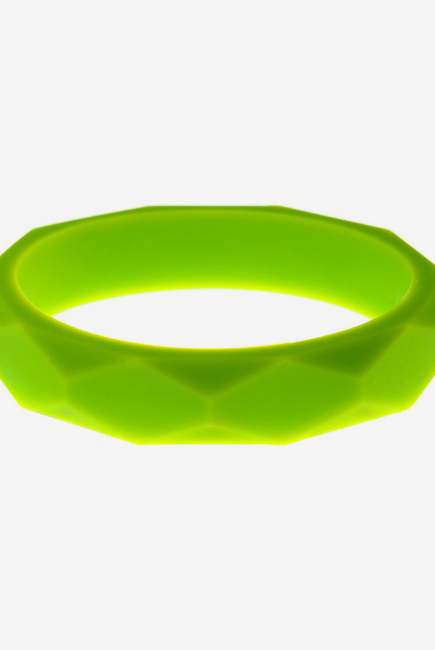 Молочный браслет из пищевого силикона, салатовый