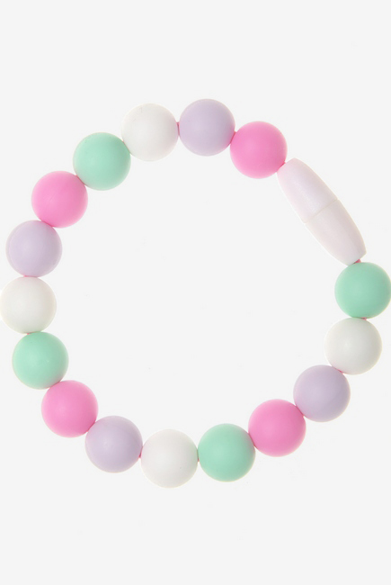 Силиконовый браслет-прорезыватель Майя, розовый