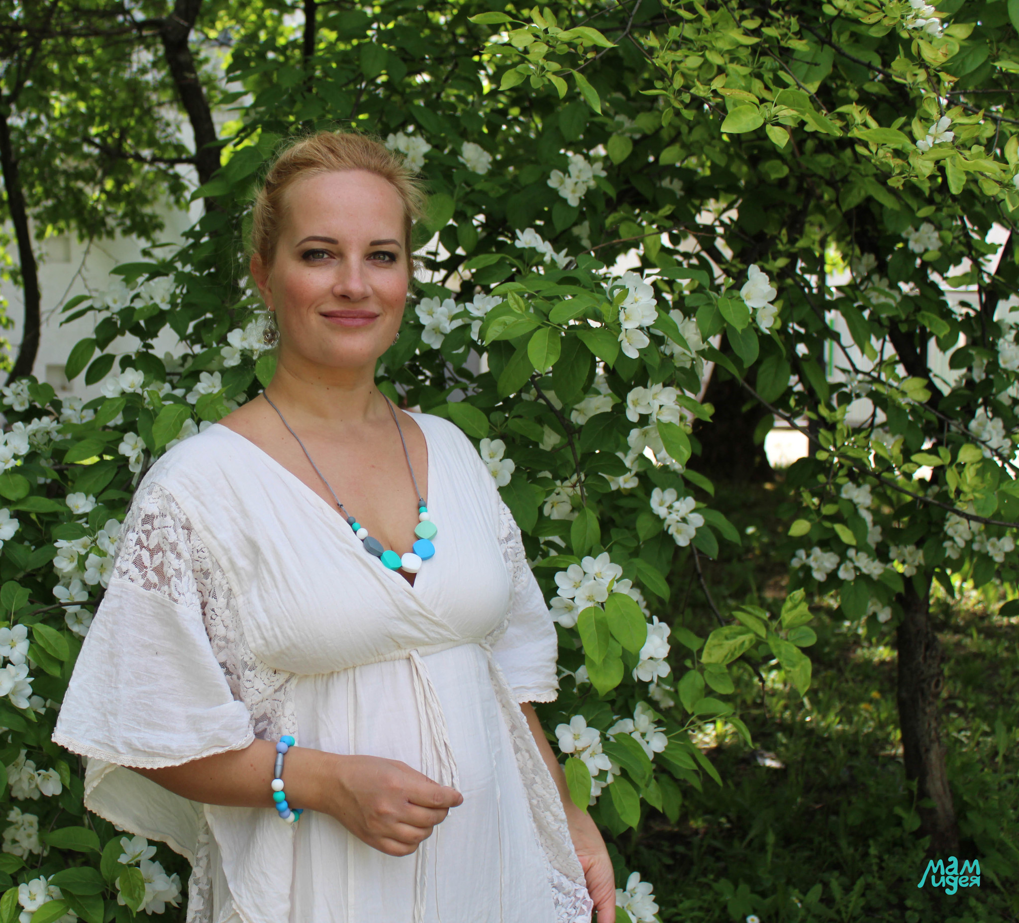 Силиконовый браслет-прорезыватель Майя, голубой