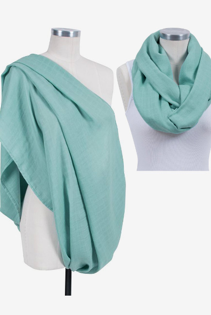 Накидка для кормления - милкснуд муслиновый Bebe Au Lait, Lagoon