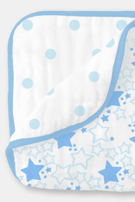 Муслиновое одеяло SwaddleDesigns, цвет Starshine Blue