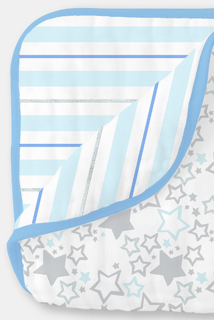 Одеяло из муслина SwaddleDesigns, цвет Starshine Shimmer Blue