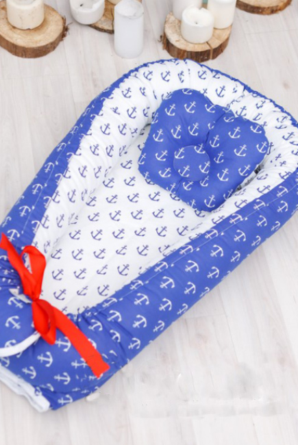 Гнездышко-кокон для новорожденных Babynest Sailor