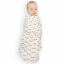 Муслиновая пеленка для новорожденных Adam Stork большая, Grey Wow