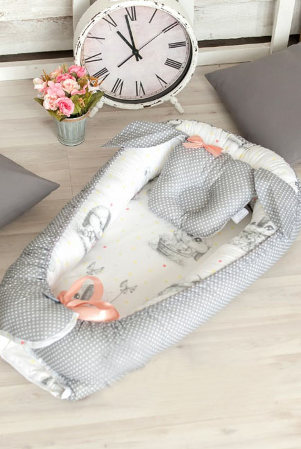 Позиционер для сна новорожденного Babynest, Cute Rabbit
