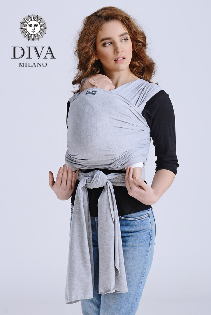 Слинг-шарф трикотажный Diva Stretchy, Nebbia