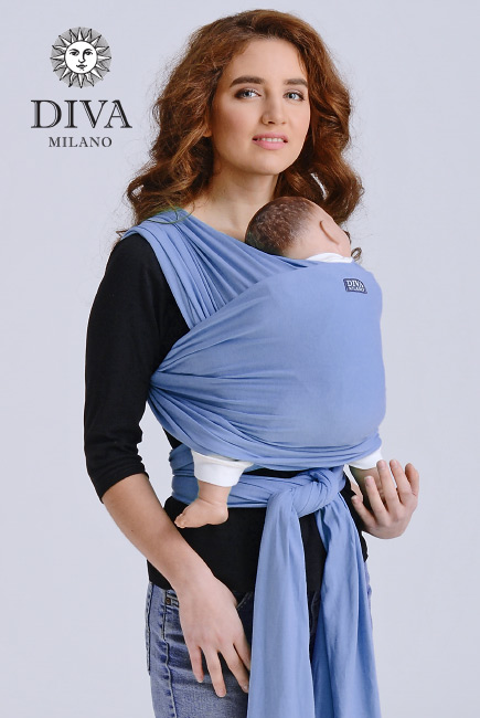 Слинг-шарф трикотажный Diva Stretchy, Cielo