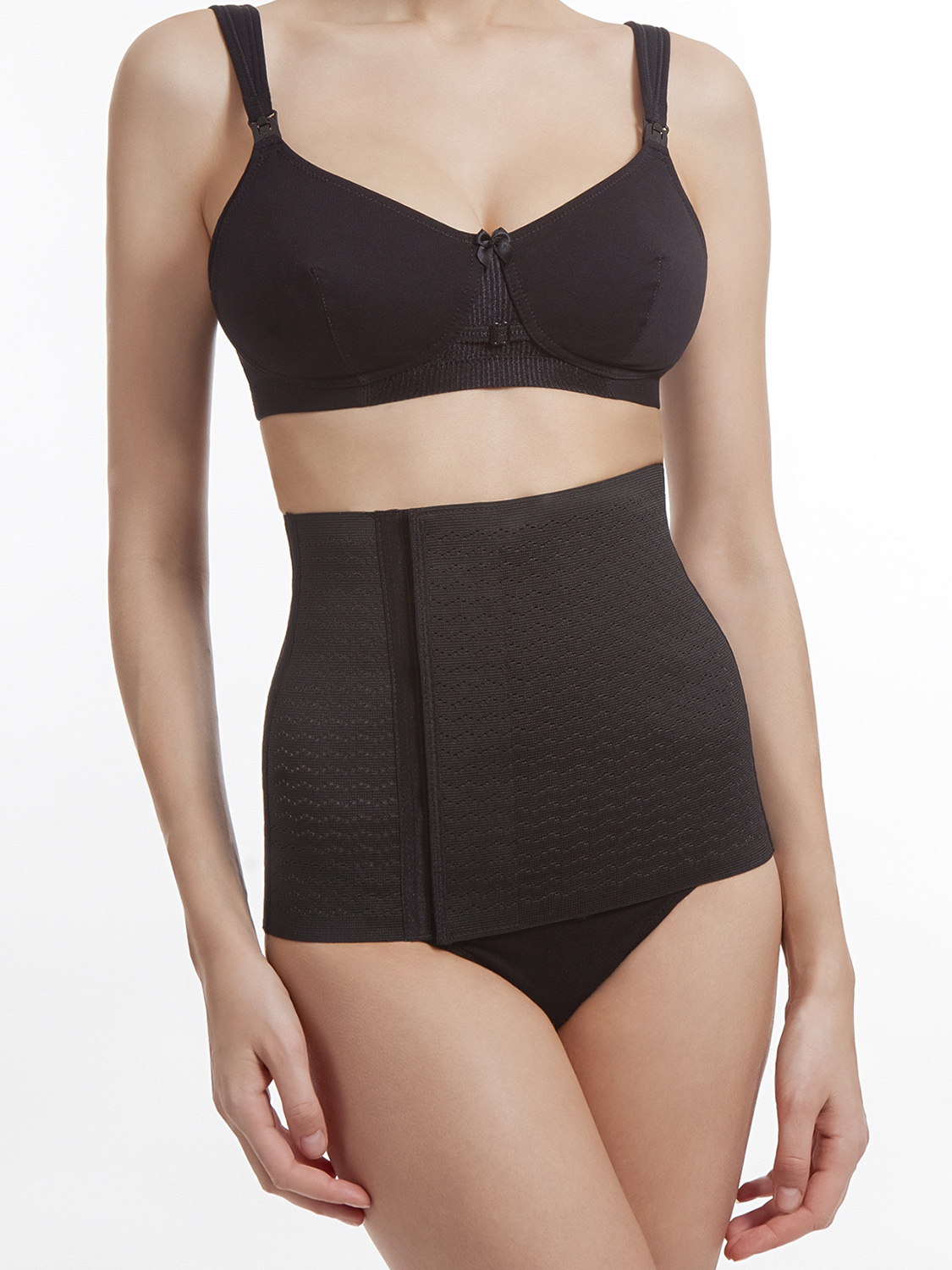 Бандаж послеродовой утягивающий (после кесарева), черный