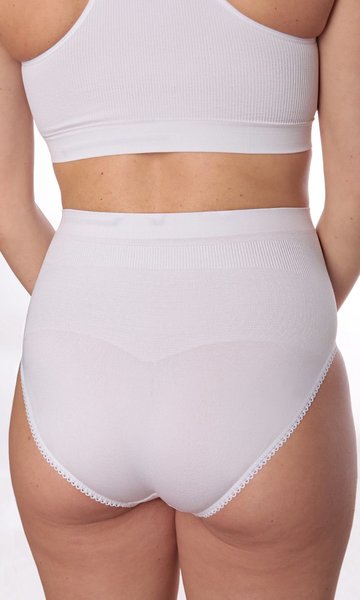 Бандаж трусы для беременных бесшовный, белый