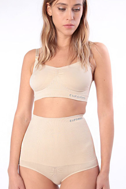 Бандаж трусы послеродовой бесшовный, бежевый