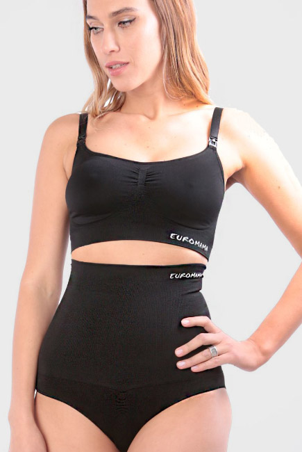 Бандаж трусы послеродовой бесшовный, черный