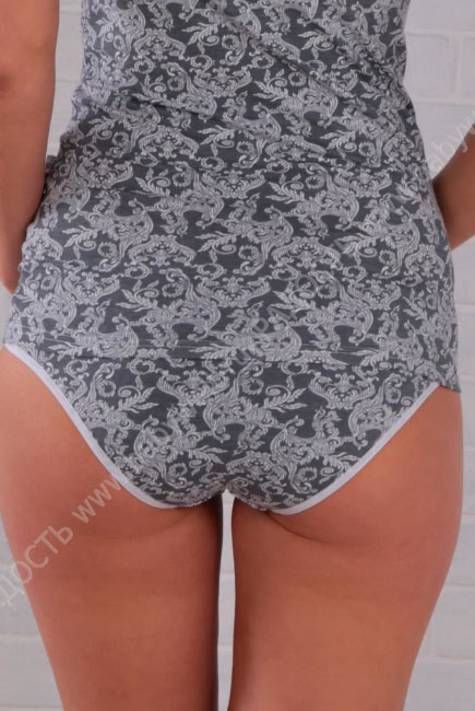 Трусы для беременных и после родов Universal (хлопок), серый узор