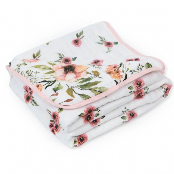 Муслиновое одеяло Adam Stork, Watercolor Flowers