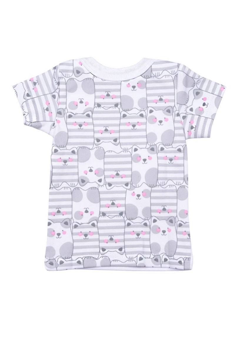 Футболка для новорожденных с коротким рукавом, кошки