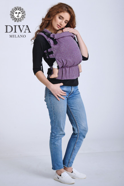 Эрго-рюкзак шарфовый для новорожденных Diva Basico Lilla One!