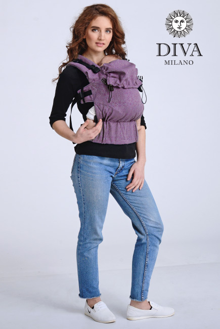 Эрго-рюкзак шарфовый для новорожденных Diva Basico Lilla One!