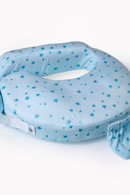 Подушка для кормления Loona эргономичная, Stars голубой