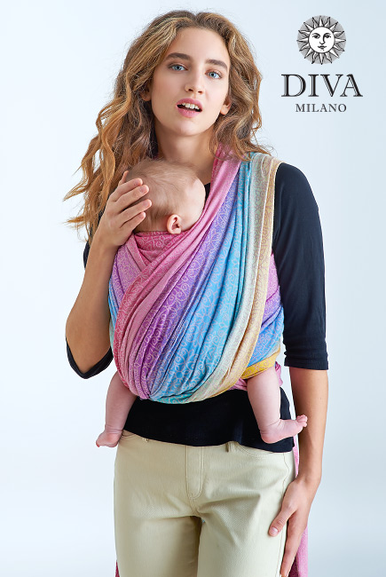 Слинг-шарф с рождения Diva Basico, Pastello (градация)