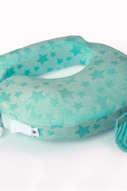 Подушка для кормления Loona эргономичная, stars 3D ментол