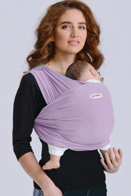 Слинг без намотки Loona для новорожденных, Lavanda