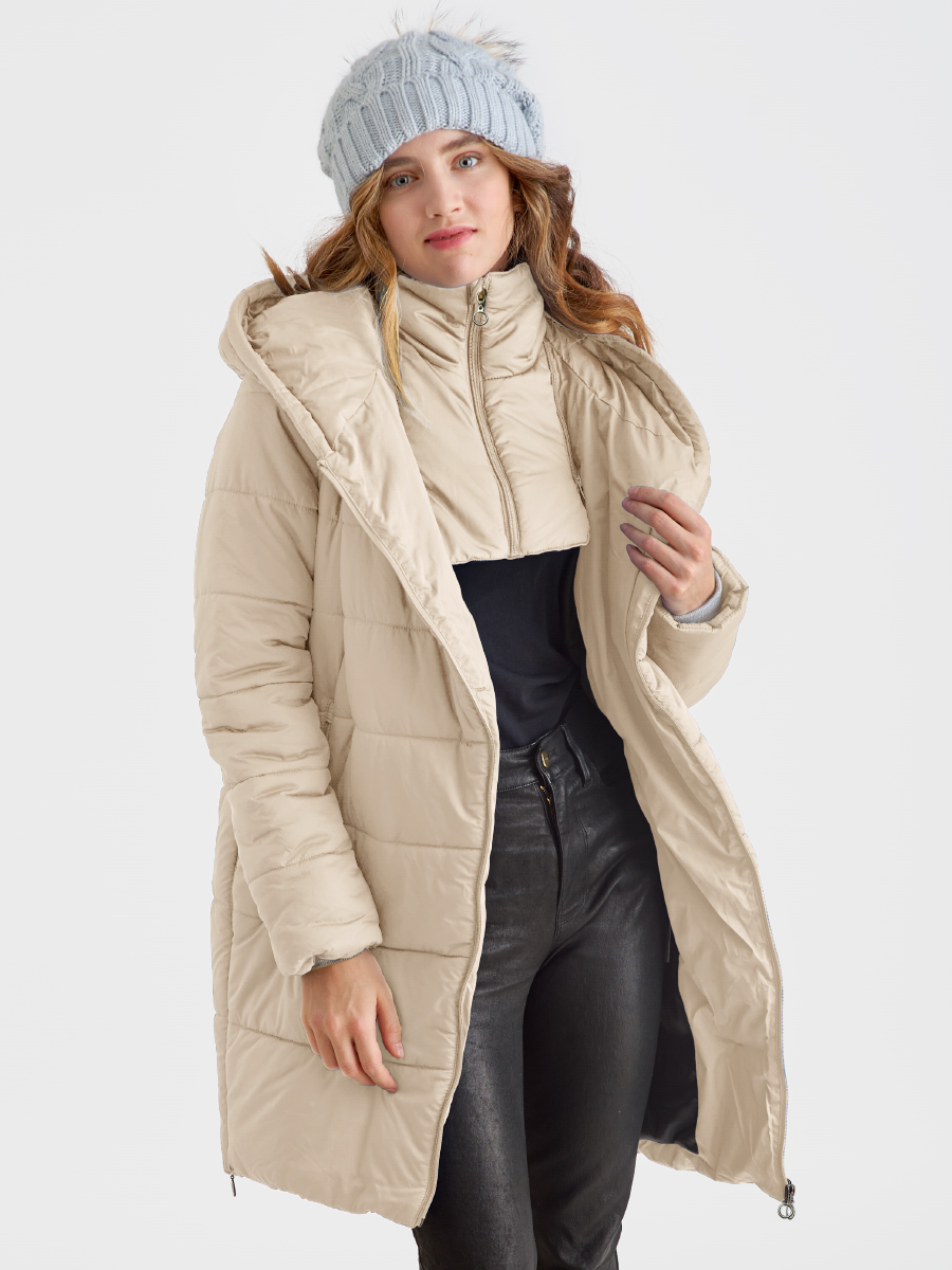 Слингокуртка зимняя (трансформер) 3в1, цвет бежевый