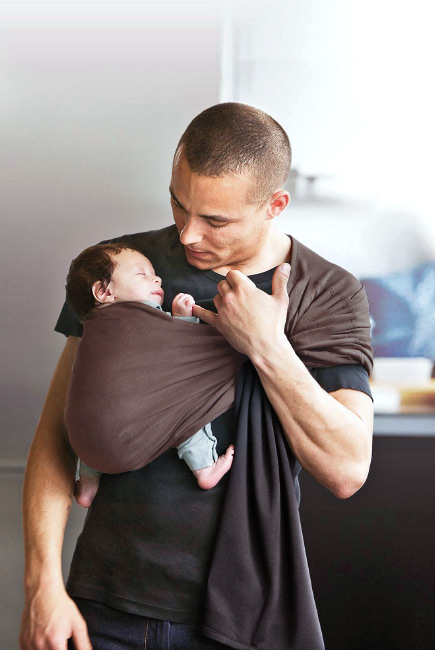 Слинг с кольцами трикотажный Diva Stretchy Grafite/Moka