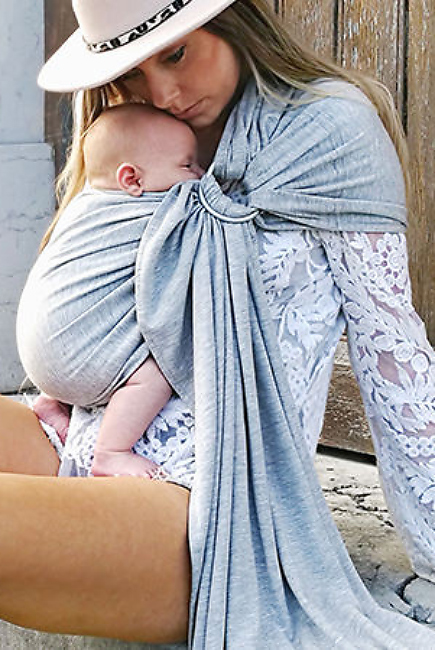 Слинг с кольцами трикотажный Diva Stretchy Nebbia/Nebbia