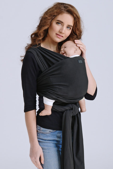 Трикотажный слинг-шарф Diva Stretchy, Nero