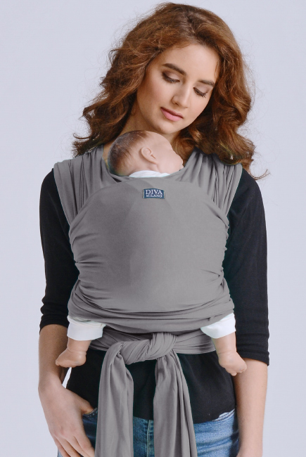 Трикотажный слинг-шарф с рождения Diva Stretchy, Mist