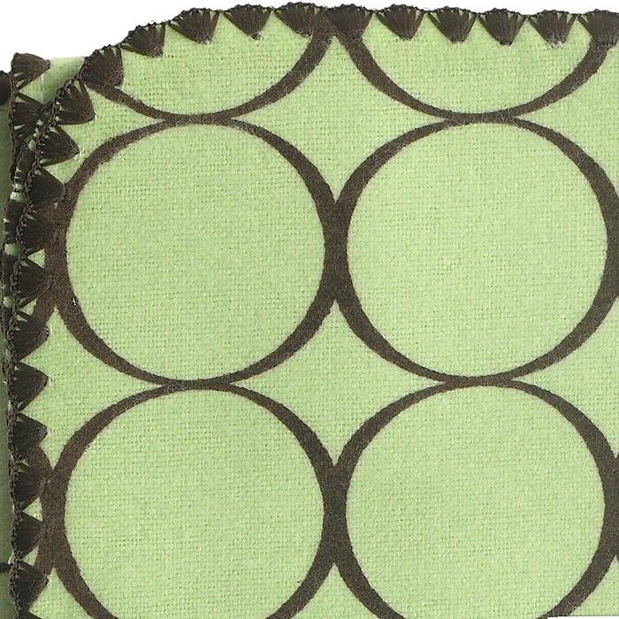 Фланелевая пеленка для новорожденного SwaddleDesigns Lime w/BR Mod C