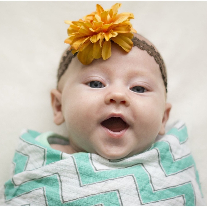 Пеленка детская тонкая SwaddleDesigns Маркизет Pink Chevron Chevron