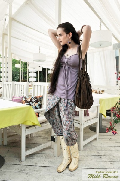 Топ для кормления Milk Rivers "Angelina's Voyage", аметист