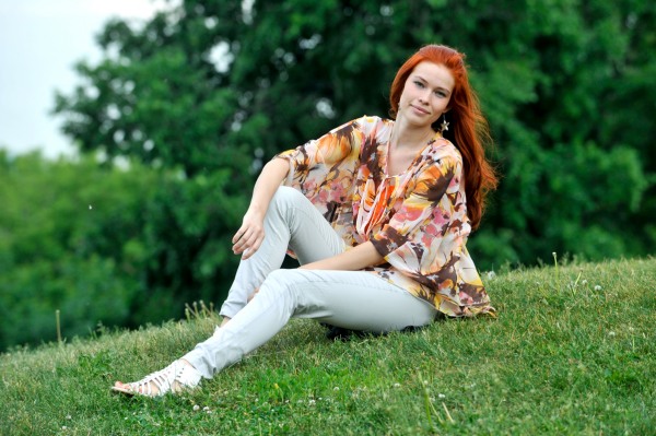 Блуза для кормления Milk Rivers "Римские каникулы", оранжевая