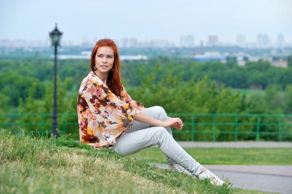 Блуза для кормления Milk Rivers "Римские каникулы", оранжевая