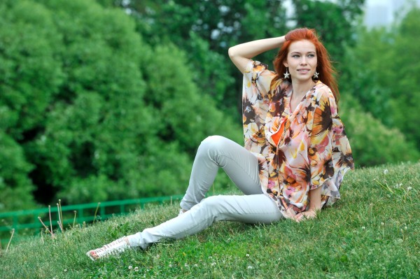 Блуза для кормления Milk Rivers "Римские каникулы", оранжевая