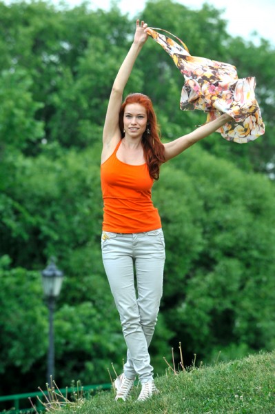 Блуза для кормления Milk Rivers "Римские каникулы", оранжевая