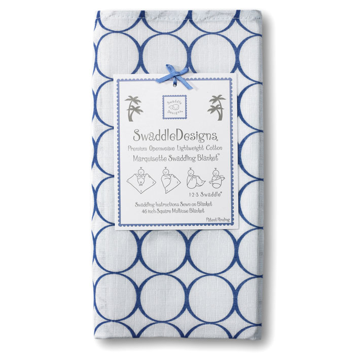Пеленка детская тонкая SwaddleDesigns Маркизет True Blue Mod C