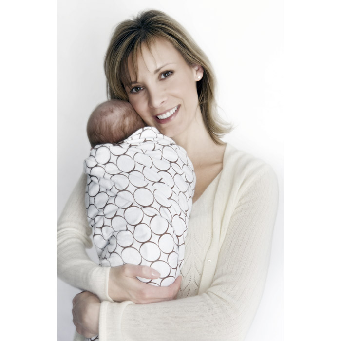 Пеленка детская тонкая SwaddleDesigns Маркизет VB Peace Love SW