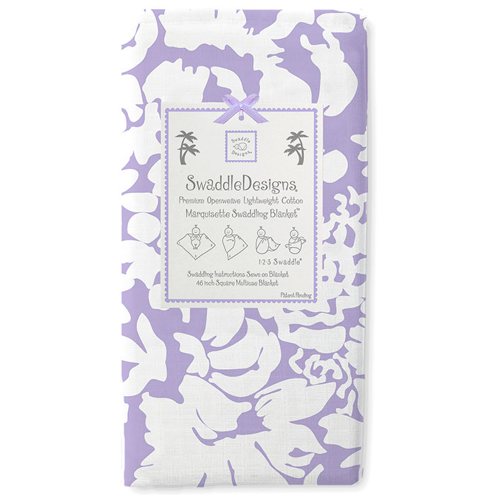 Пеленка детская тонкая SwaddleDesigns Маркизет Lavender Lush