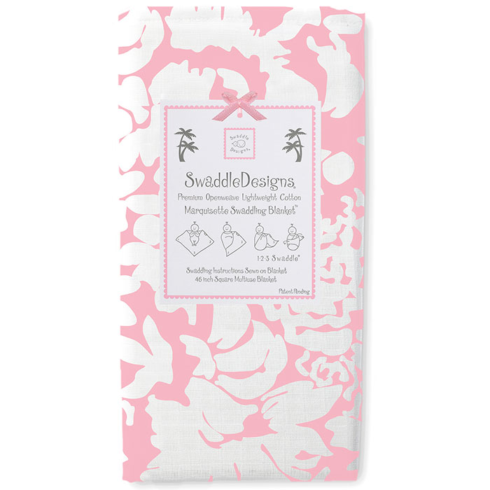 Пеленка детская тонкая SwaddleDesigns Маркизет Pink Lus
