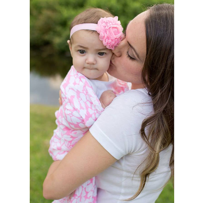 Пеленка детская тонкая SwaddleDesigns Маркизет Pink Lus