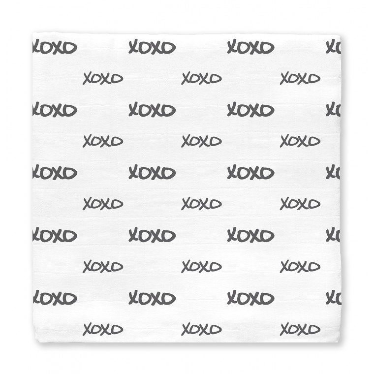 Муслиновая пеленка для новорожденных Swaddle Designs большая, Black Hedgehog