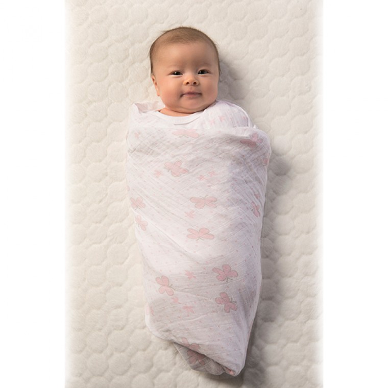 Муслиновая пеленка для новорожденных Swaddle Designs большая, Black Hedgehog