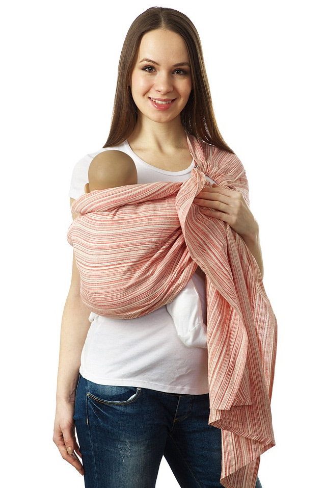 Слинг с кольцами Mums Era "Лайн", рубин