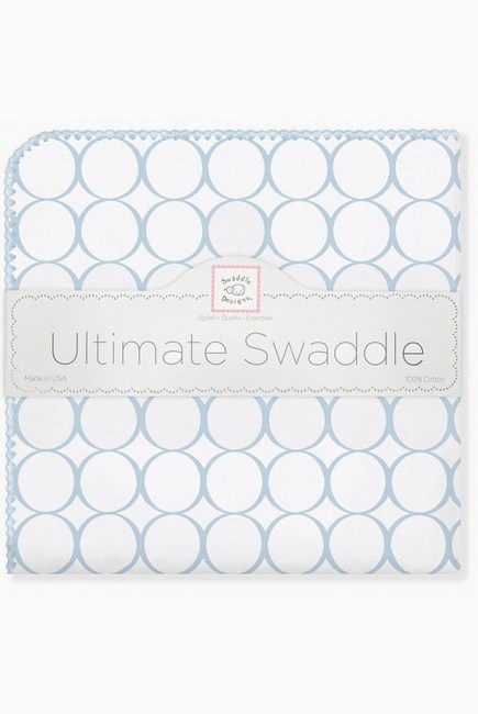 Фланелевая пеленка для новорожденного SwaddleDesigns Ultimate Blue Mod on WH