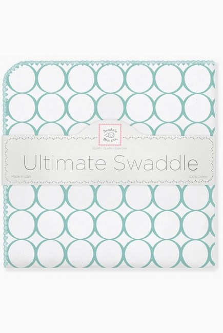 Фланелевая пеленка для новорожденного SwaddleDesigns SeaCrystal Mod/WH