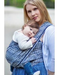 Слинг-шарф Didymos Indio (Prima) темно-сине-белый