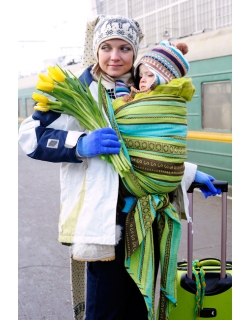 Слинг-шарф Ellevill Zara Tricolor Green